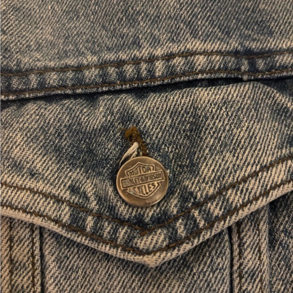 Vintage Harley-Davidson Light Blue Denim Jacket - Picture 10 of 11